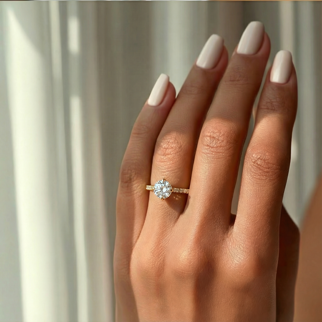 Durham Radiant Diamond Ring 1.0 Ct, Gold 14K