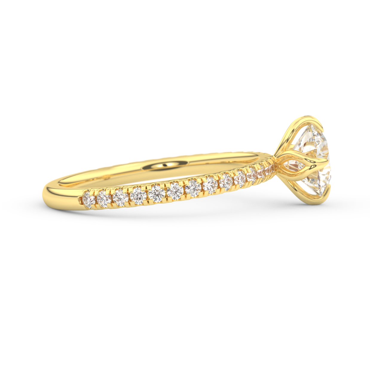 Durham Radiant Diamond Ring 1.0 Ct, Gold 14K