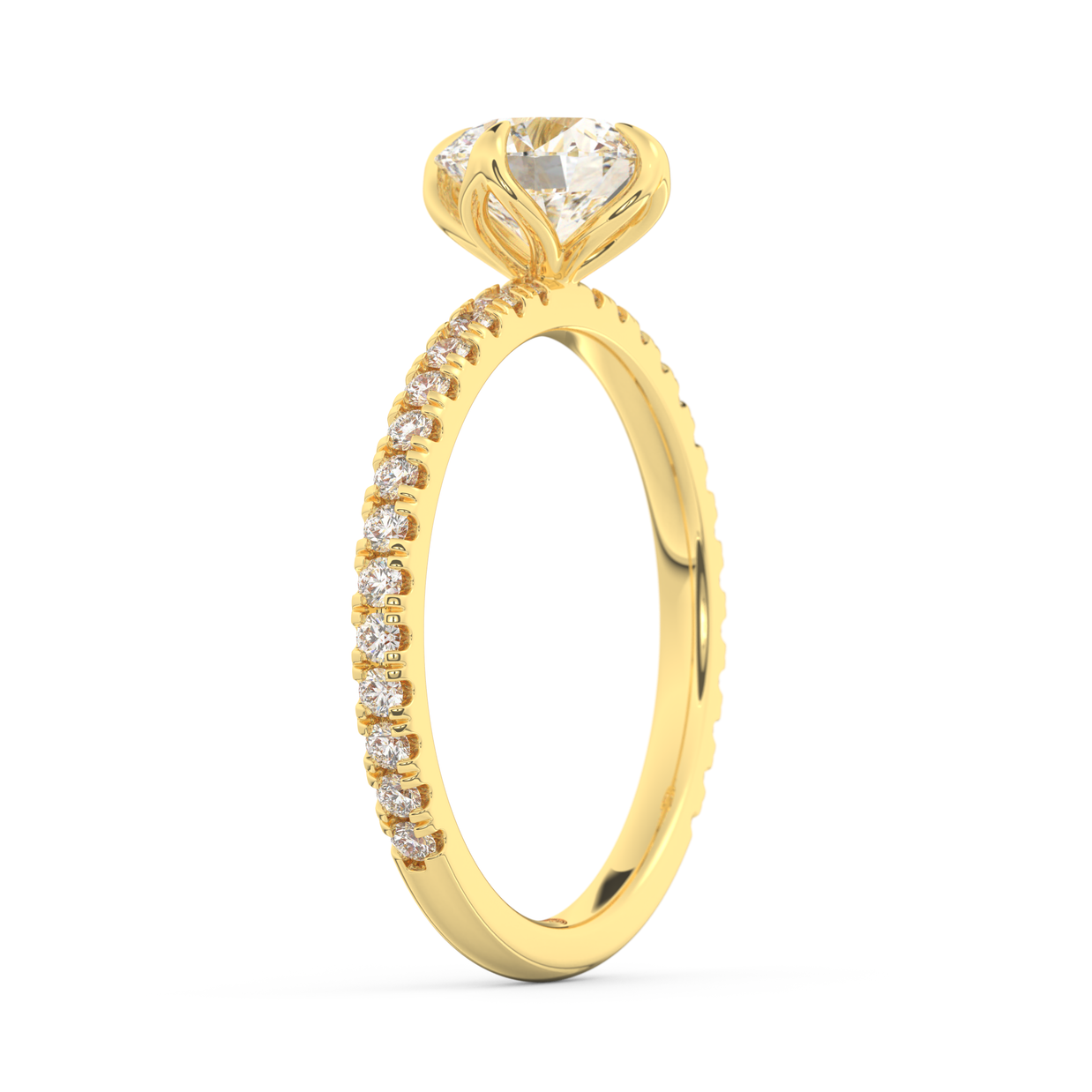 Durham Radiant Diamond Ring 1.0 Ct, Gold 14K