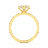 Durham Radiant Diamond Ring 1.0 Ct, Gold 14K