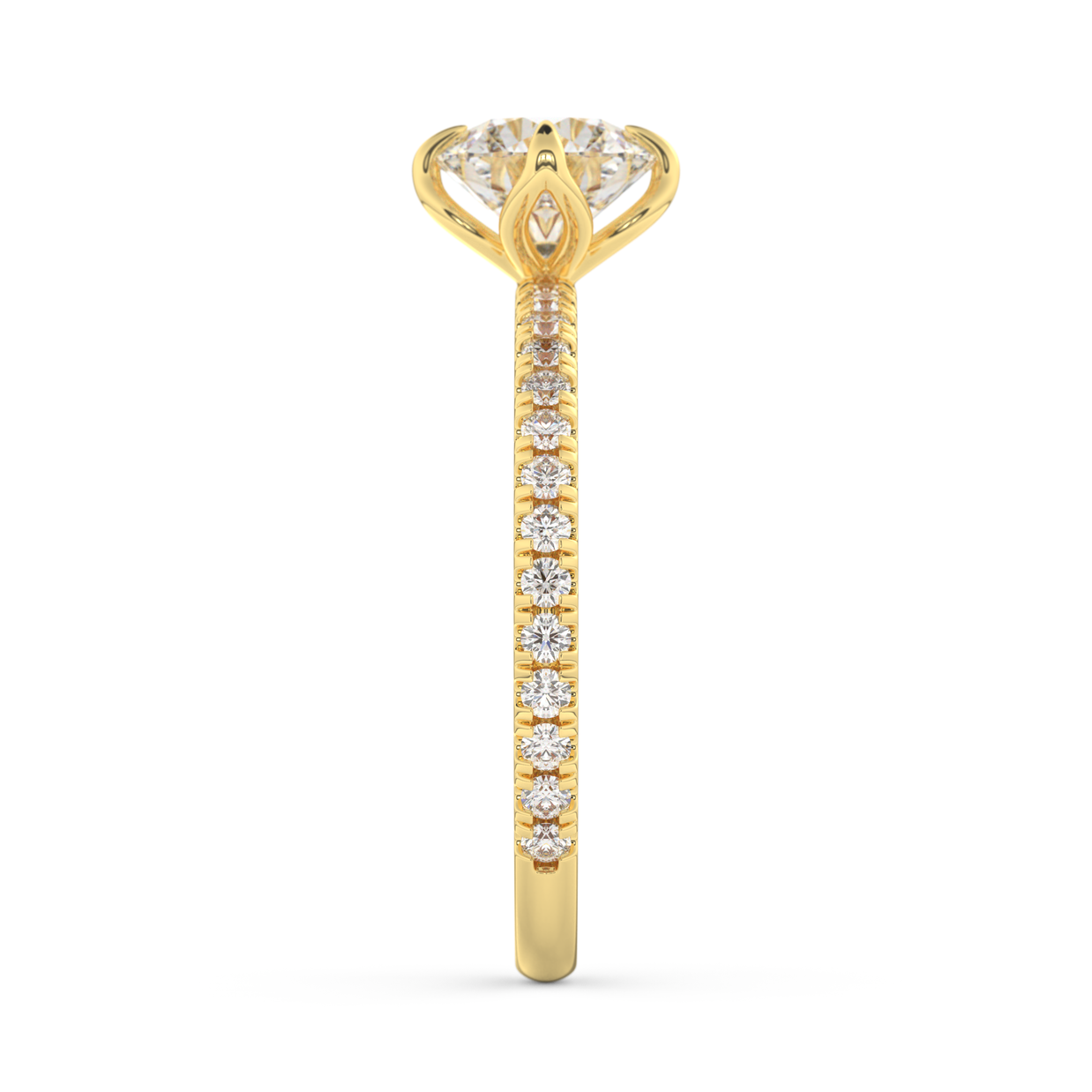 Durham Radiant Diamond Ring 1.0 Ct, Gold 14K