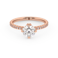 Durham Radiant Diamond Ring 1.0 Ct, Gold 14K