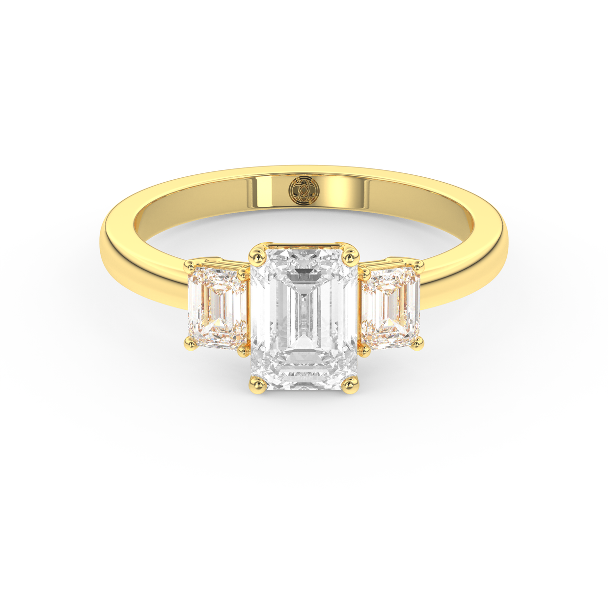 Yellow gold - Central diamond 1.0 ct - view 2