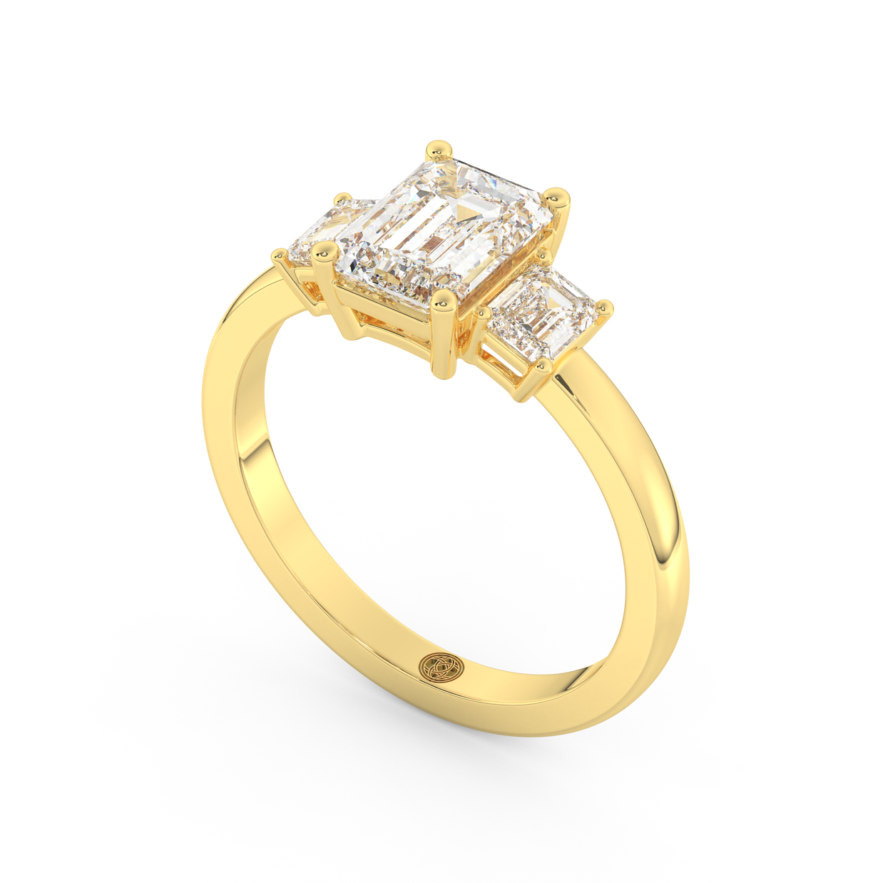 Yellow gold - Central diamond 1.5 ct - view 1