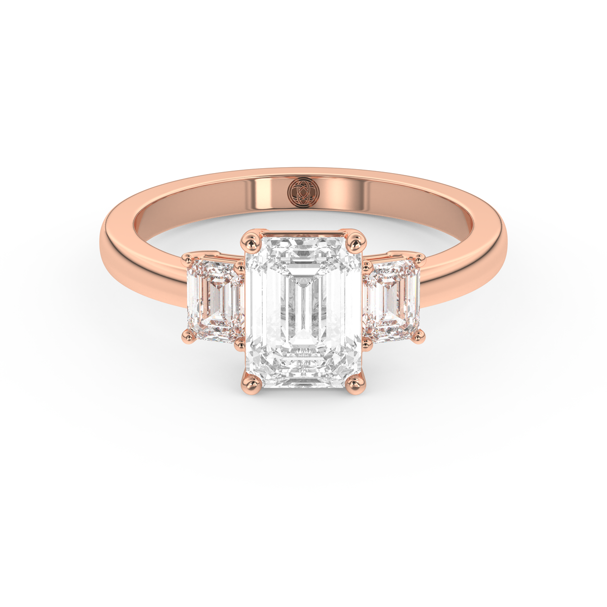 Rose gold - Central diamond 1.5 ct - view 2