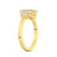 Yellow gold - Central diamond 2.0 ct - view 5