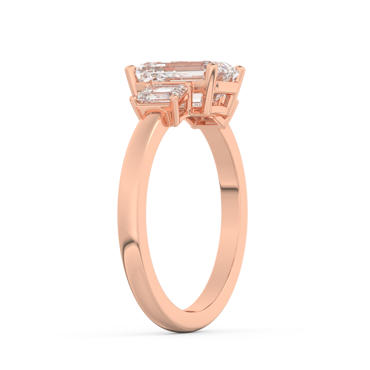 Rose gold - Central diamond 2.0 ct - view 5