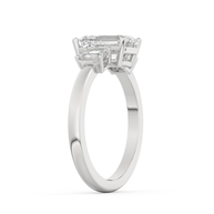 White gold - Central diamond 2.0 ct - view 5