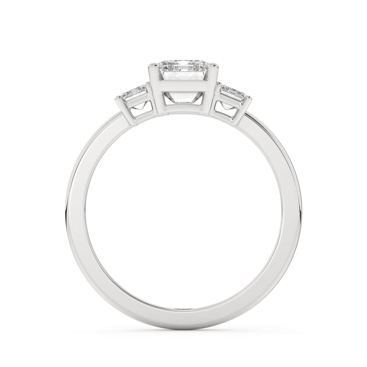 White gold - Central diamond 2.0 ct - view 6