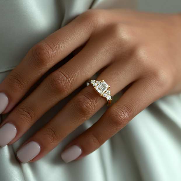 Sonoma Vista Diamond Ring 1.0, 1.5, 2.0, 3.0 Ct, Gold 14K