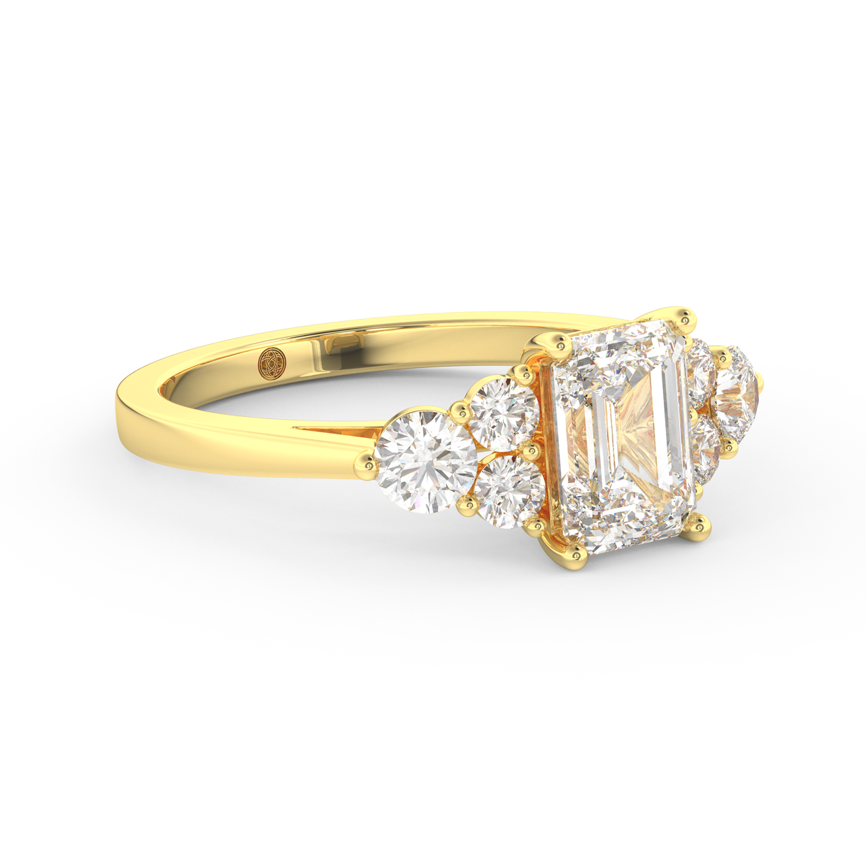 Yellow gold - Central diamond 1.5 ct - view 3