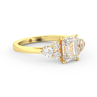 Yellow gold - Central diamond 1.5 ct - view 3