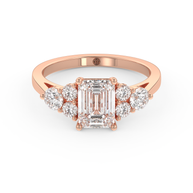 Rose gold - Central diamond 1.5 ct - view 2