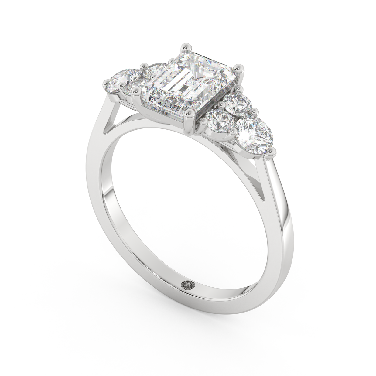 White gold - Central diamond 1.5 ct - view 1
