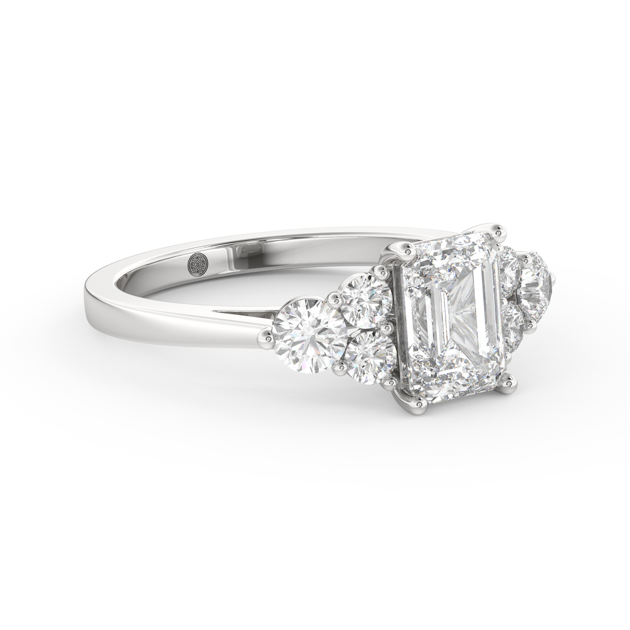 White gold - Central diamond 1.5 ct - view 3