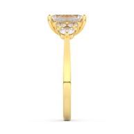 Yellow gold - Central diamond 2.0 ct - view 7