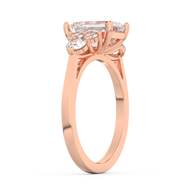 Rose gold - Central diamond 2.0 ct - view 5
