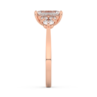 Rose gold - Central diamond 2.0 ct - view 7