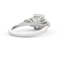 White gold - Central diamond 2.0 ct - view 4