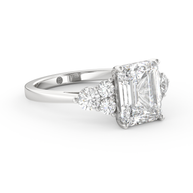 White gold - Central diamond 3.0 ct - view 3