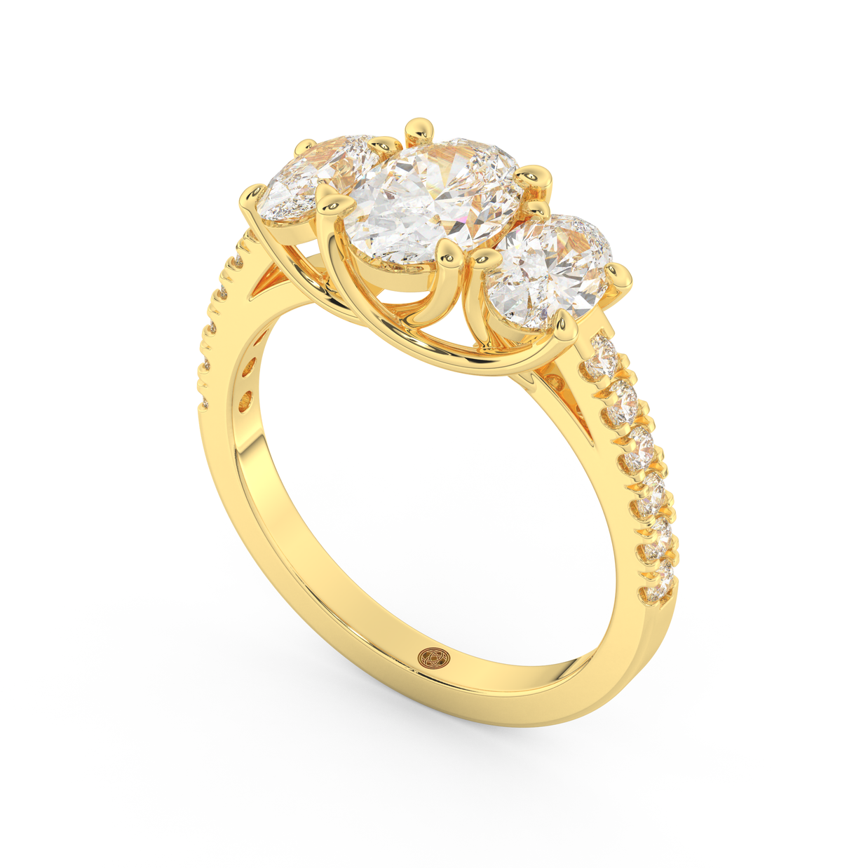 Boulder Whisper Diamond Ring 1.0, 1.5, 2.0 Ct, Gold 14K