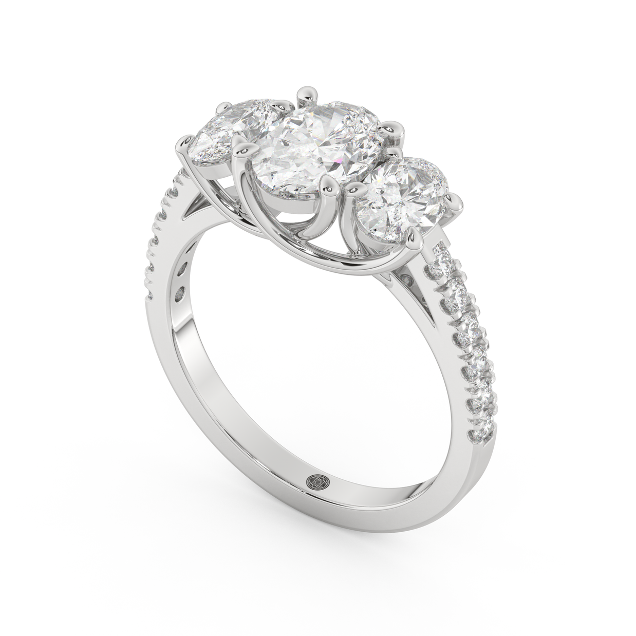 Boulder Whisper Diamond Ring 1.0, 1.5, 2.0 Ct, Gold 14K