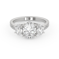 Boulder Whisper Diamond Ring 1.0, 1.5, 2.0 Ct, Gold 14K