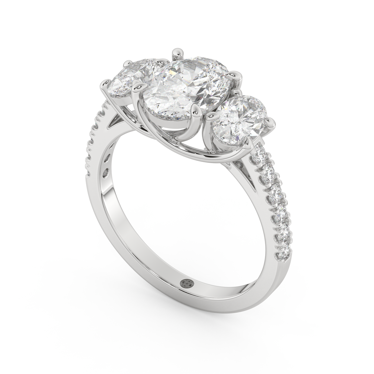 Boulder Whisper Diamond Ring 1.0, 1.5, 2.0 Ct, Gold 14K