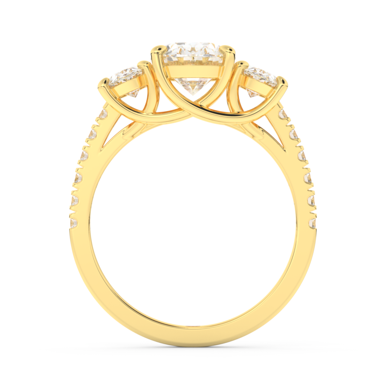 Boulder Whisper Diamond Ring 1.0, 1.5, 2.0 Ct, Gold 14K