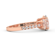 Boulder Whisper Diamond Ring 1.0, 1.5, 2.0 Ct, Gold 14K