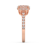 Boulder Whisper Diamond Ring 1.0, 1.5, 2.0 Ct, Gold 14K