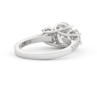 Boulder Whisper Diamond Ring 1.0, 1.5, 2.0 Ct, Gold 14K
