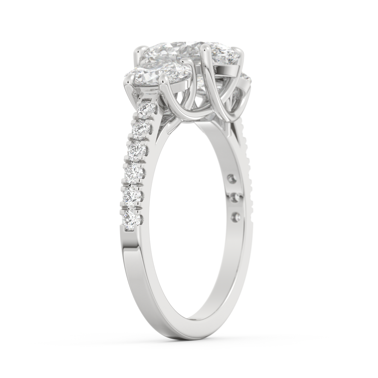 Boulder Whisper Diamond Ring 1.0, 1.5, 2.0 Ct, Gold 14K