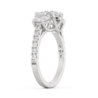 Boulder Whisper Diamond Ring 1.0, 1.5, 2.0 Ct, Gold 14K