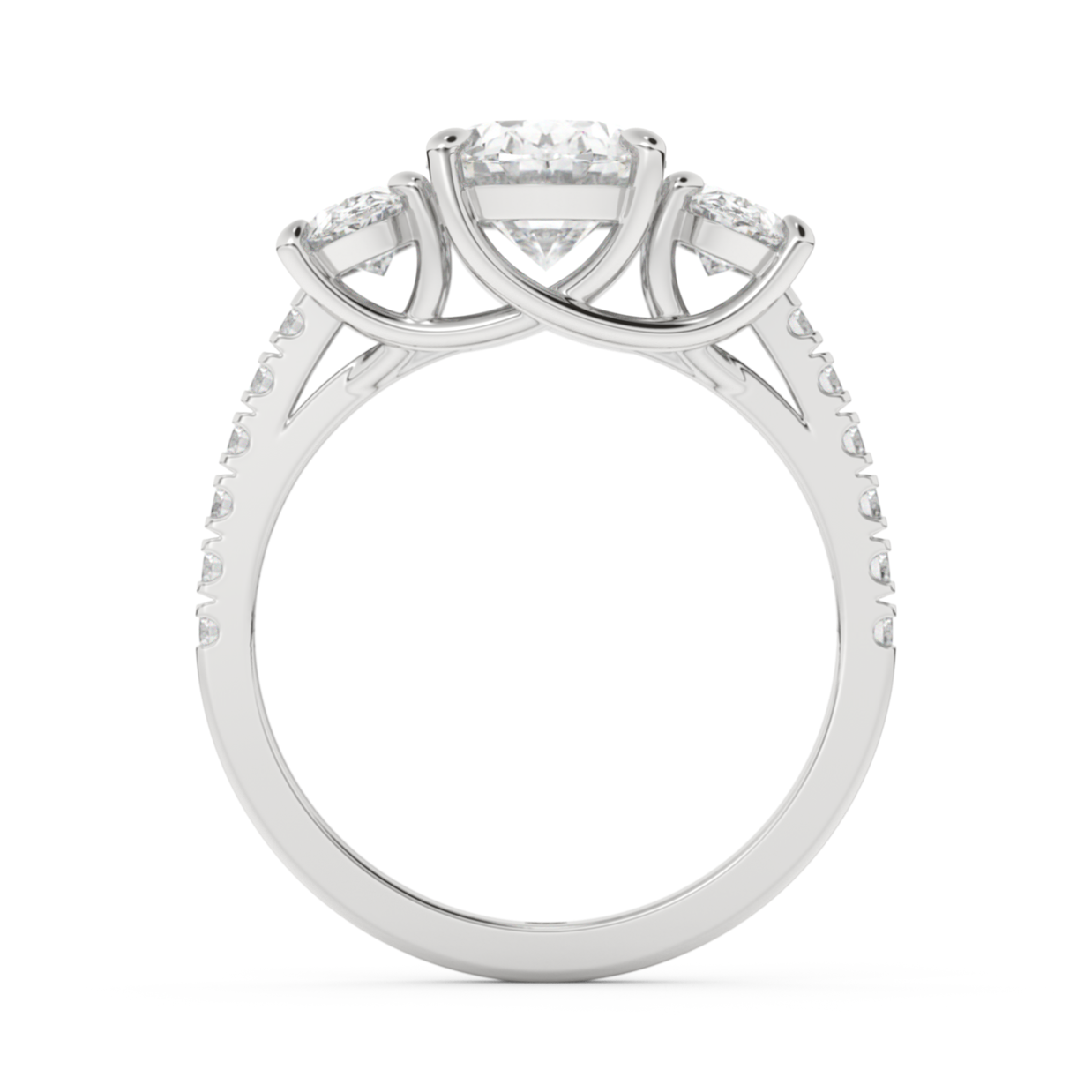 Boulder Whisper Diamond Ring 1.0, 1.5, 2.0 Ct, Gold 14K