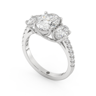 Boulder Whisper Diamond Ring 1.0, 1.5, 2.0 Ct, Gold 14K