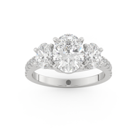 Boulder Whisper Diamond Ring 1.0, 1.5, 2.0 Ct, Gold 14K
