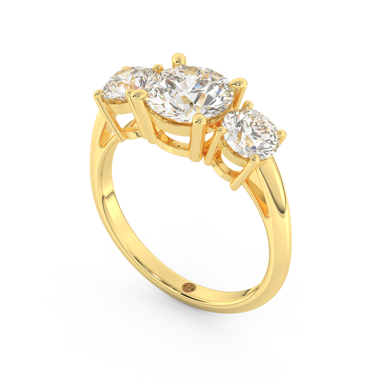 Yellow gold - Central diamond 1.5 ct - view 1