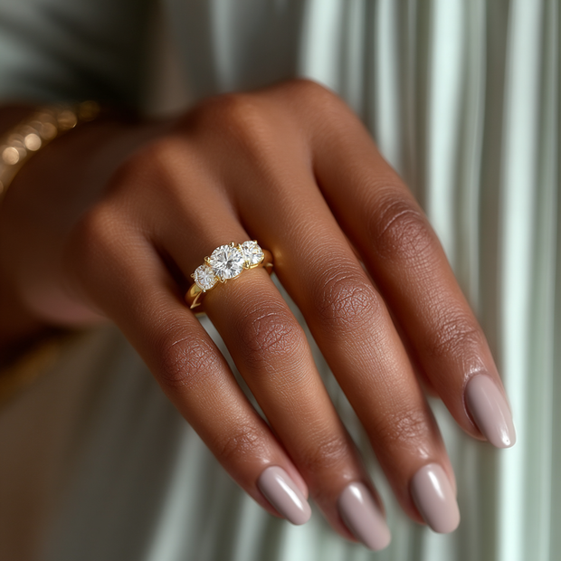 Hudson Classic Diamond Ring 1.0, 1.5, 2.0, 3.0 Ct, Gold 14K