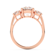 Rose gold - Central diamond 2.0 ct - view 6