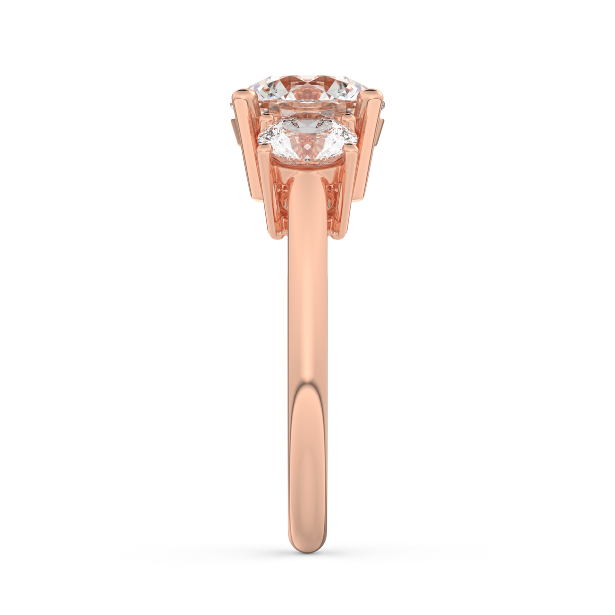 Rose gold - Central diamond 2.0 ct - view 7