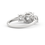 White gold - Central diamond 2.0 ct - view 4