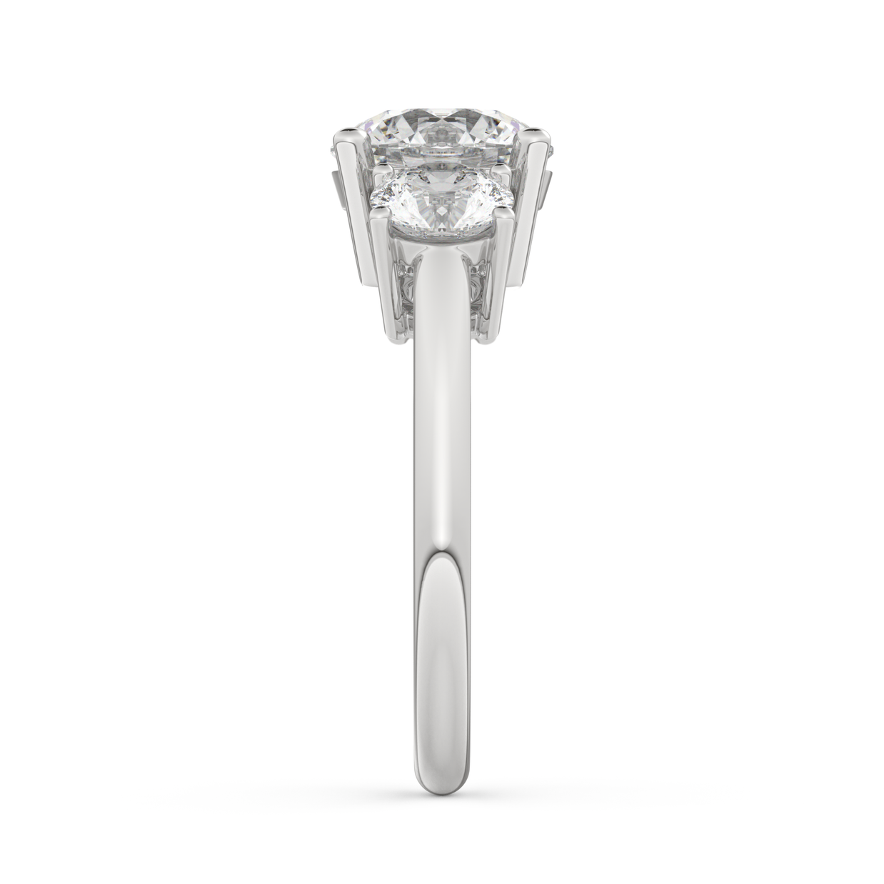 White gold - Central diamond 2.0 ct - view 7