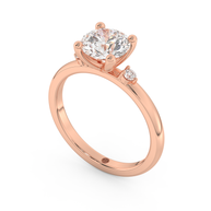 Rose gold - Central diamond 1.5 ct - view 1