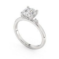 White gold - Central diamond 1.5 ct - view 1