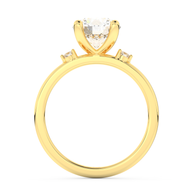 Yellow gold - Central diamond 2.0 ct - view 6