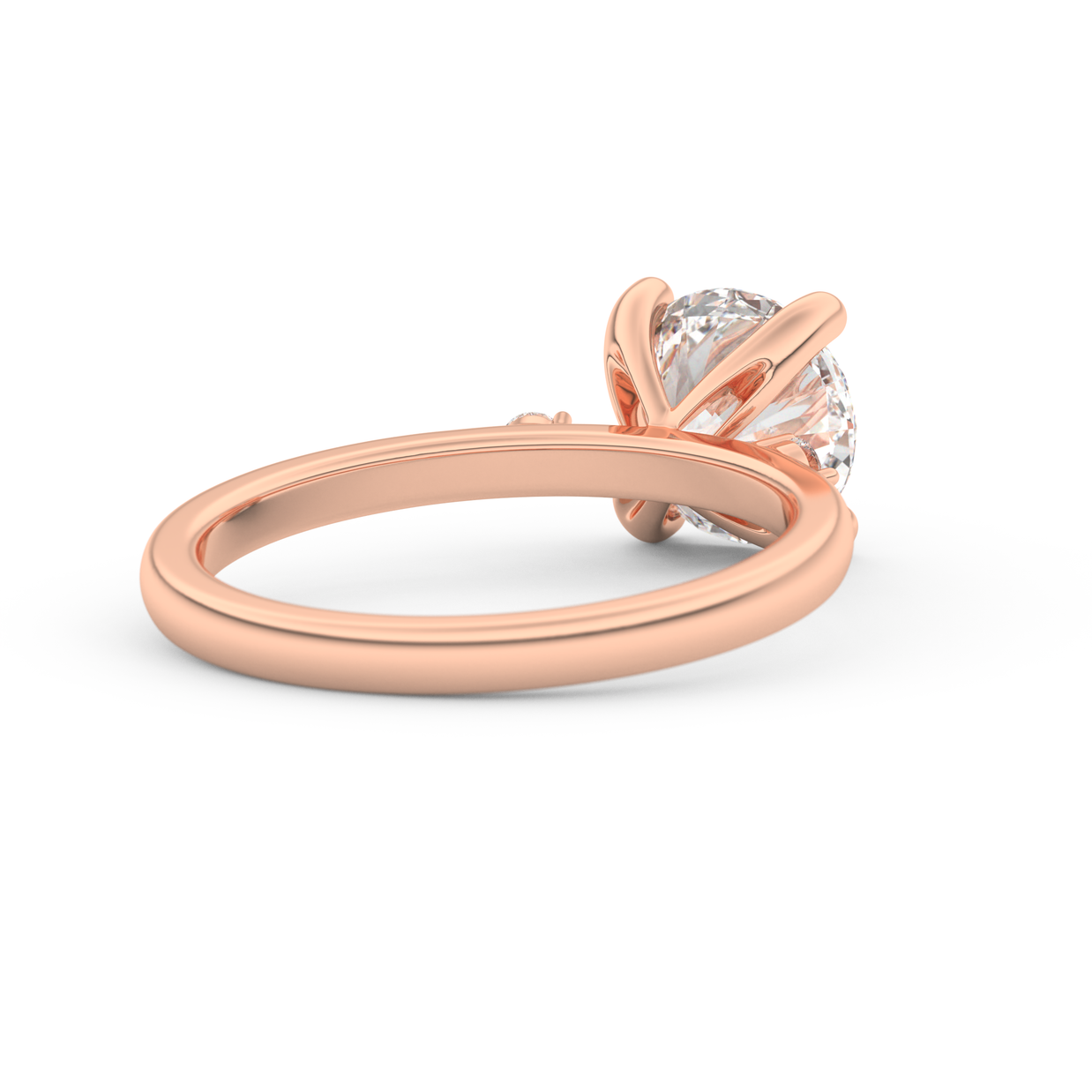 Rose gold - Central diamond 2.0 ct - view 4