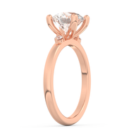 Rose gold - Central diamond 2.0 ct - view 5