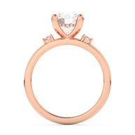 Rose gold - Central diamond 2.0 ct - view 6