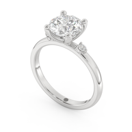 White gold - Central diamond 2.0 ct - view 1